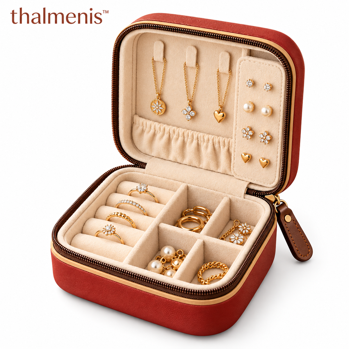 ππ‘ππ₯π¦ππ§π’π¬β’ Compact Travel Jewelry Organizer Case