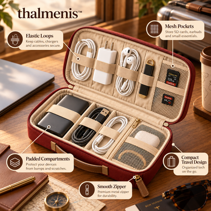 𝐭𝐡𝐚𝐥𝐦𝐞𝐧𝐢𝐬™ Travel Electronics Organizer Case