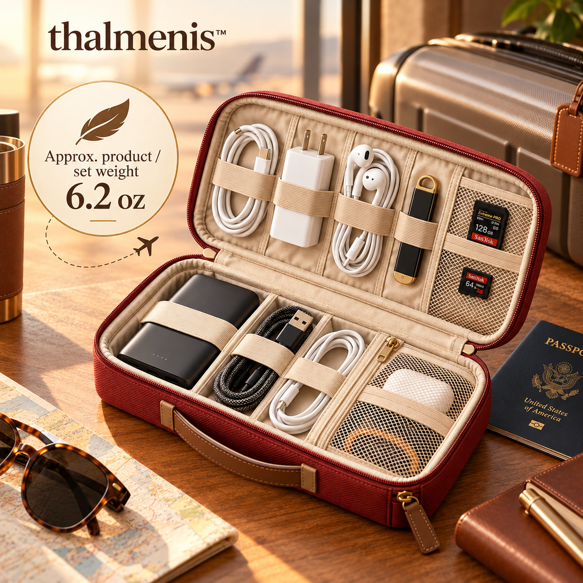 𝐭𝐡𝐚𝐥𝐦𝐞𝐧𝐢𝐬™ Travel Electronics Organizer Case