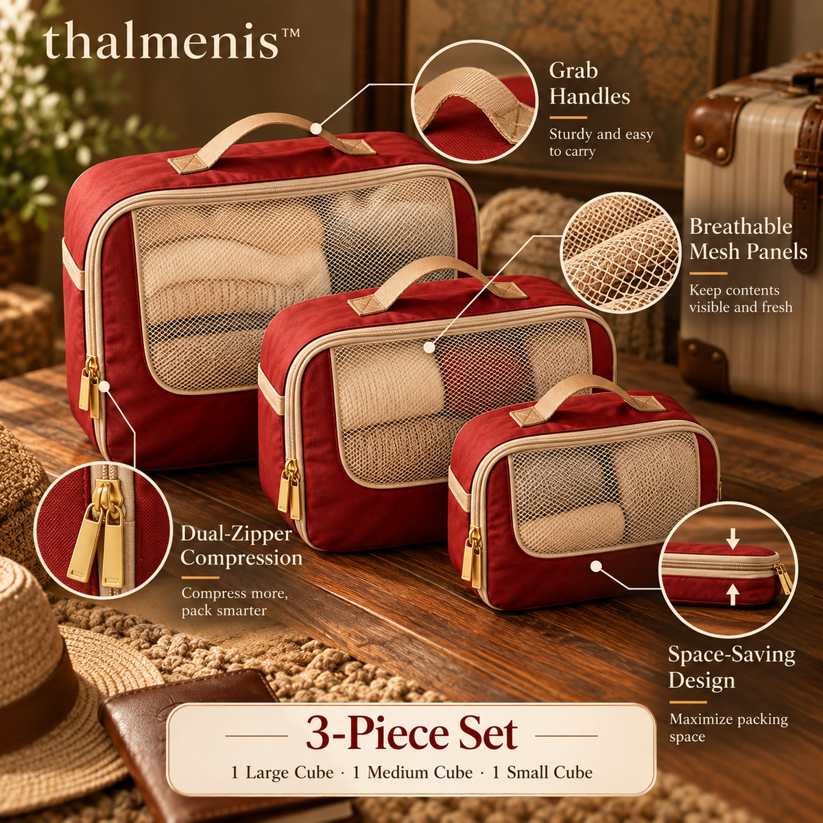 𝐭𝐡𝐚𝐥𝐦𝐞𝐧𝐢𝐬™ Compression Packing Cubes