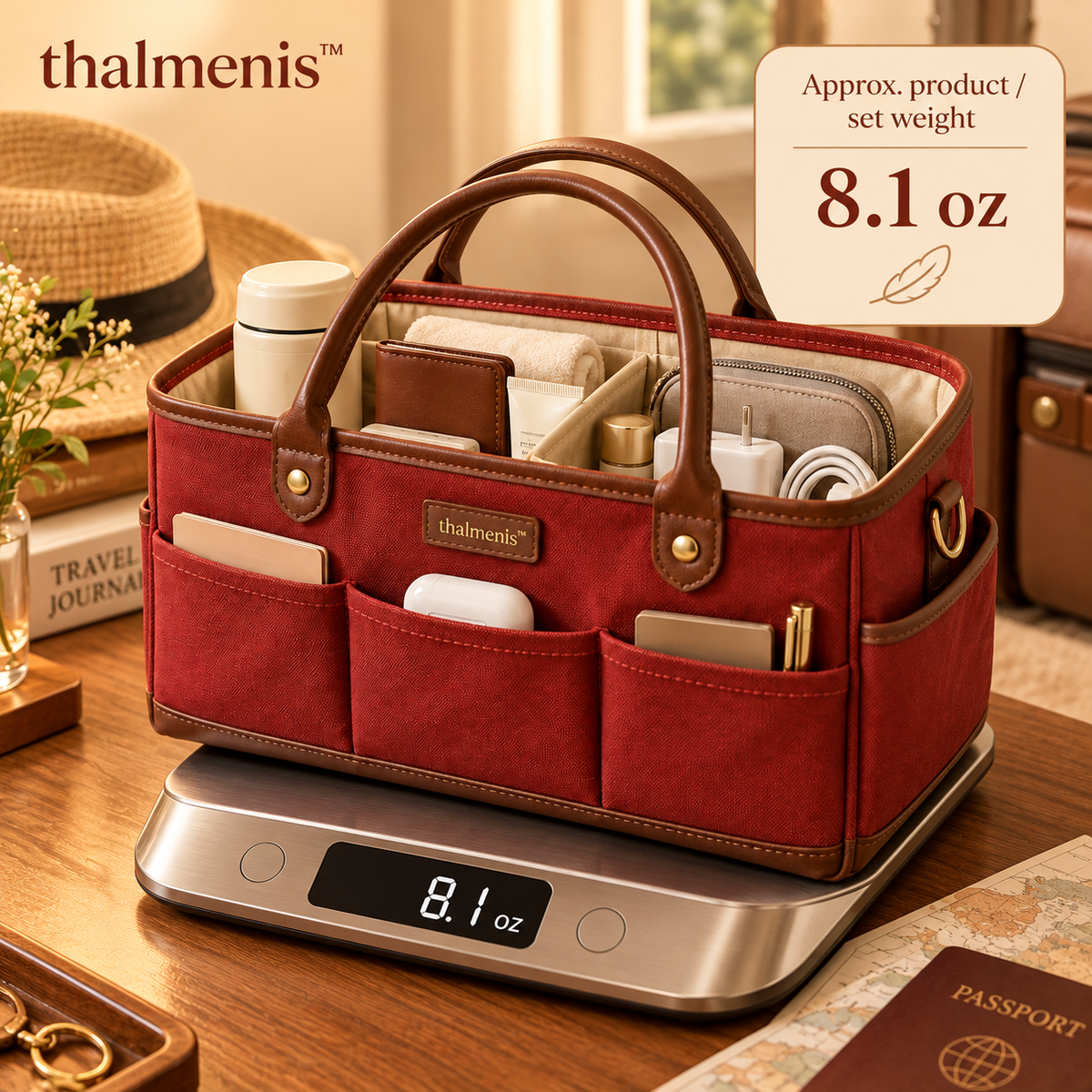 𝐭𝐡𝐚𝐥𝐦𝐞𝐧𝐢𝐬™ Portable Travel Essentials Organizer